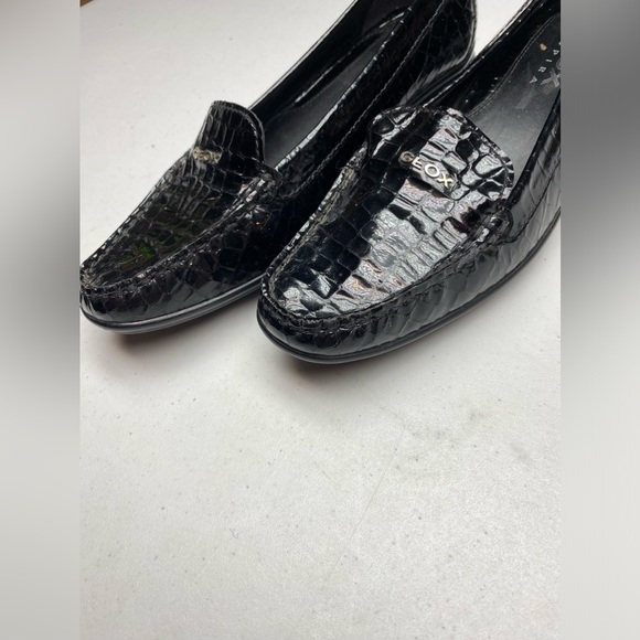 Geox Respira BLK Leather Loafers, EU 38.5 / US 8 Spring Sale - Picture 2 of 7